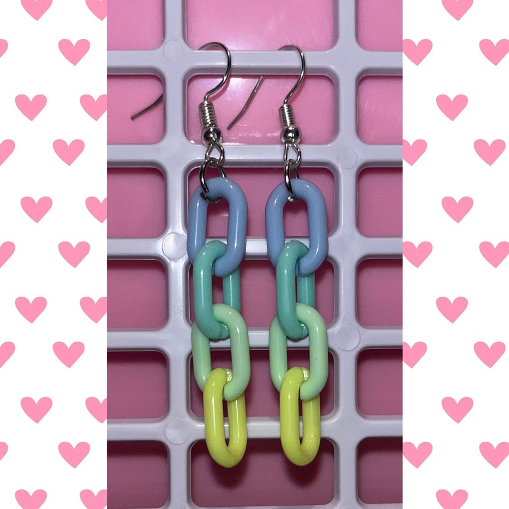 Blue ombré earrings